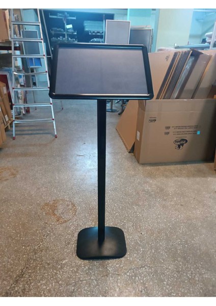 A4 Siyah Renk Ayaklı Alüminyum Yönlendirme Menü Panosu Yönlendirme 21X30X110CM fiyatları