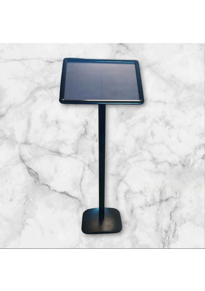 A4 Siyah Renk Ayaklı Alüminyum Yönlendirme Menü Panosu Yönlendirme 21X30X110CM