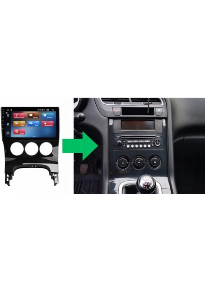 Peugeot 3008 2k Görüntü Kalitesi Android 15 Multimedya Sistemi 8+256 Myway (2009-2015)