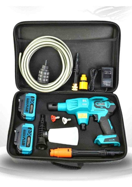 21V Yüksek Basınçlı Kömürsüz Motor Akülü Oto Araba Yıkama Makinesi Şarjlı modelleri