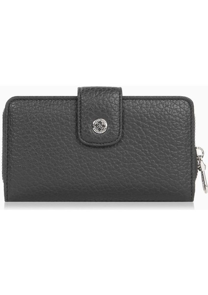 Orta Boy Kadın Cüzdan/portföy – 65298M - Siyah/beyaz