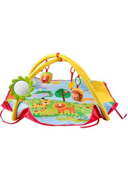 Renkli Safari Temalı Bebek Aktivite Halısı, Dişlikli, Aynalı ve Top Havuzlu fiyatları
