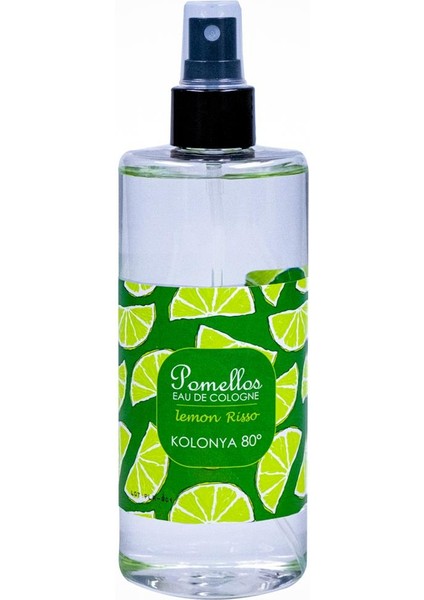 Kolonya Lemon Risso 400 Ml, Spreyli, 80 Derece, Pet Şişe