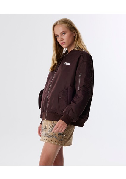 Sloganlı Bomber Mont TW6250012050035 fırsatları