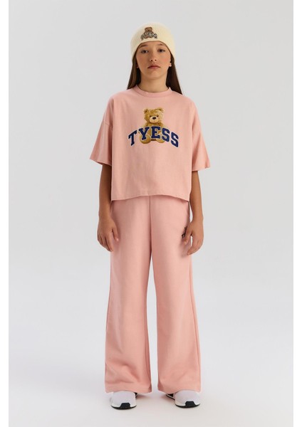 Bg Store Kız Çocuk Pudra Tshirt