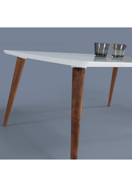 Ahşap Ayaklı Orta Sehpa Beyaz 60 x 100 cm A2 fiyatları