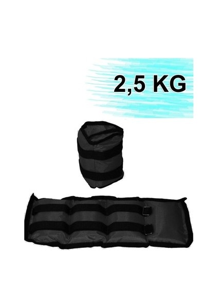 2.5 kg x 2 Adet El Ayak Ağırlığı Seti Kum Torbası Kas Bilek Ağırlık 1 Çift