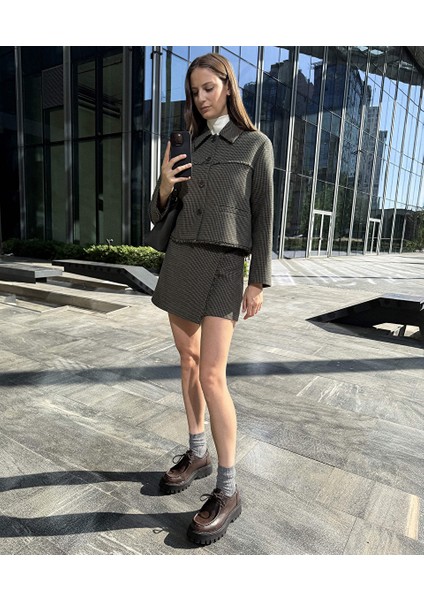 Kazayağı Desen Mini Etek IW6250004094022