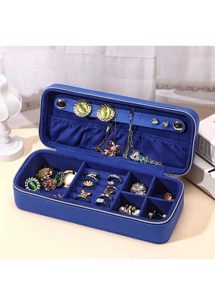 Mavi Çok Amaçlı Seyahat ve Takı Organizeri, Düzenleyici ve Kutusu