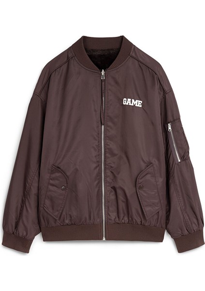 Sloganlı Bomber Mont TW6250012050035 indirimleri