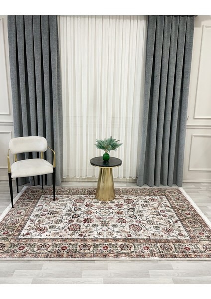 Kilim Motifli Saçaklı Klasik Kaymaz Taban Halı modelleri