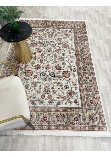 Kilim Motifli Saçaklı Klasik Kaymaz Taban Halı fırsatları