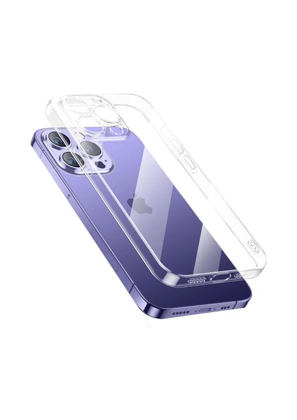 Apple iPhone 14 Pro Ile Uyumlu Kılıf Şeffaf Sert Pc Vayt Kapak