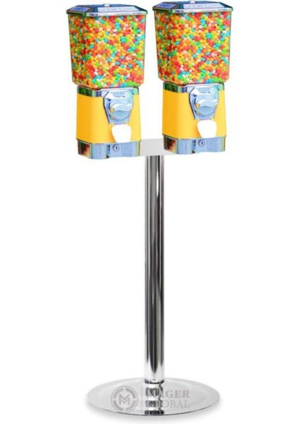 2'li Kare Sakız ve Zıp Zıp Top Otomatı, Renkli Eğlence Dolu Set