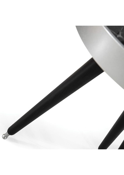 3'Lü Siyah Aynalı Yuvarlak Zigon Sehpa Gümüş Çerçeveli Ahşap Lüx Ayaklı D2 modelleri