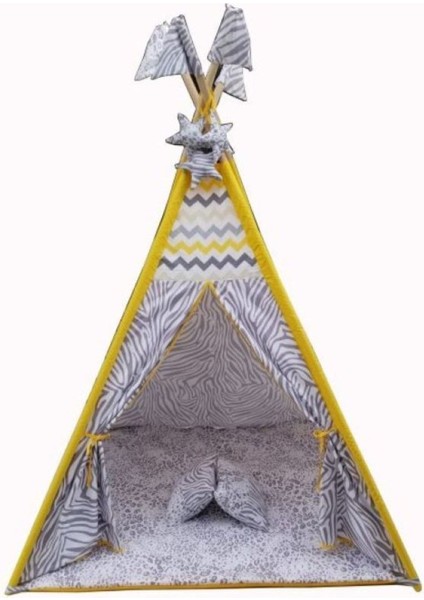 Renkli Büyük Boy Pamuk Oyun Çadırı, 2 Kişilik, Eğlence ve Konfor Için Tasarlandı