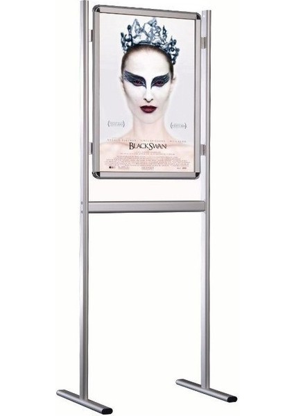 B1 50X70 cm Yüksek Alüminyum Tek Taraflı Mobil Kaldırım Reklam Poster Pano