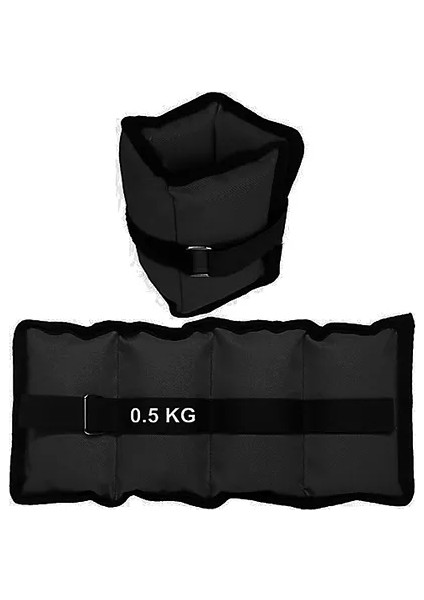 0.5 kg x 2 El Ayak Ağırlığı Seti Kum Torbası Kas Bilek Ağırlık 1 Çift