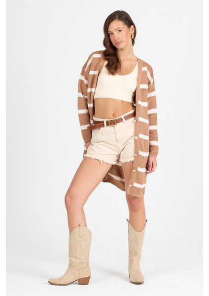 Kadın Triko Hırka 3090 (Standart Beden S-M-L-Xl Beden Uyumludur)