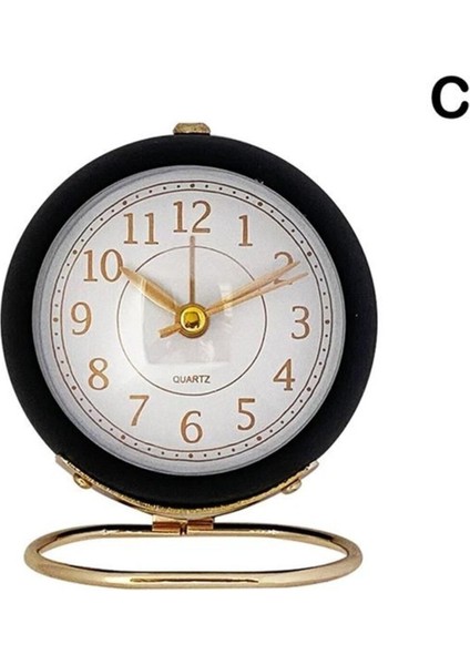 Şık ve Modern Masa Saati, Sade Tasarım, Kullanışlı ve Dayanıklı, Siyah Renkli.