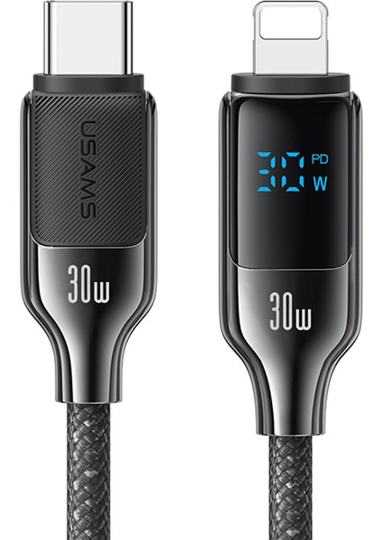 SJ741 Lightning Kablo – 30W Hızlı Şarj, Dijital Ekran, 1.2m, 480MBPS