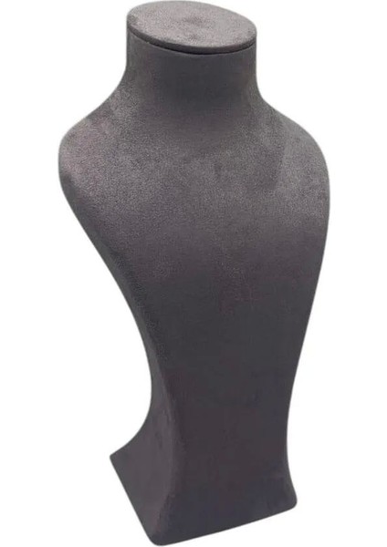 Füme Renkli 31 cm Kumaş Takı Sergileme Mankeni, Şık ve Kullanışlı Tasarım fırsatları