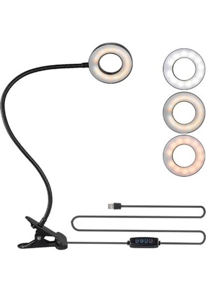 360° Esnek Çok Renkli Kıskaçlı Çalışma ve Okuma Lambası modelleri