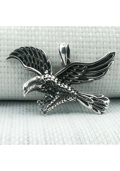 925 Ayar Gümüş Kartal Tasarımlı Erkek Kolye Ucu fiyatları
