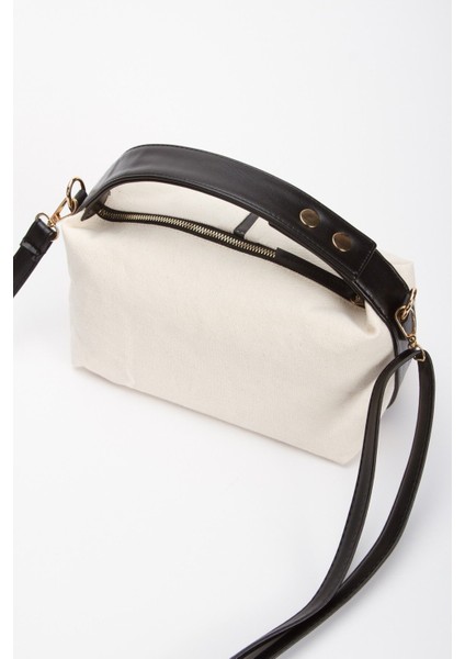 Şık Siyah Kanvas El ve Omuz Çantası, Günlük Kullanım Için Ideal Seçim fırsatları