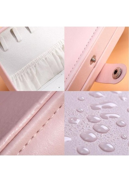 Yeşil Dikdörtgen Takı Kutusu, 3 Bölmeli, Düzenleyici, Yüzük, Küpe, Kolye, Seyahat Organizer fırsatları