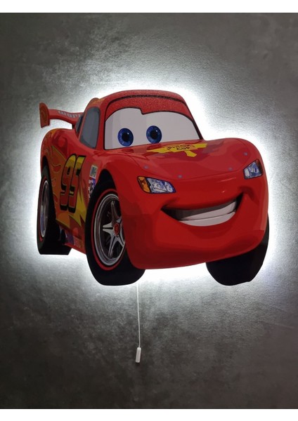 Renkli Ahşap Ledli Çocuk Odası Gece Lambası 32X27, Dekoratif ve Şık Tasarım