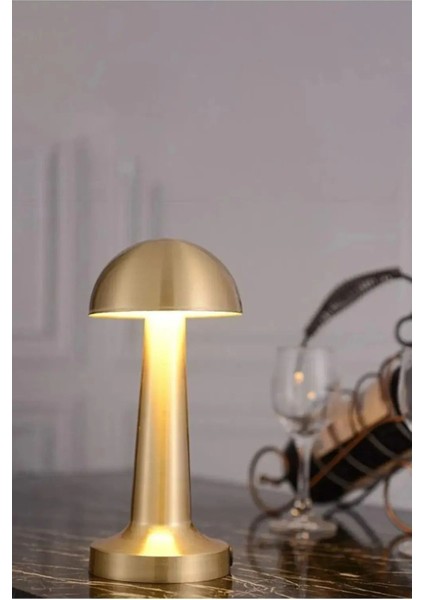 Renkli Mantar Masa Lambası, Dimmerli, Şık ve Kullanışlı Ev Dekorasyonu Parçası