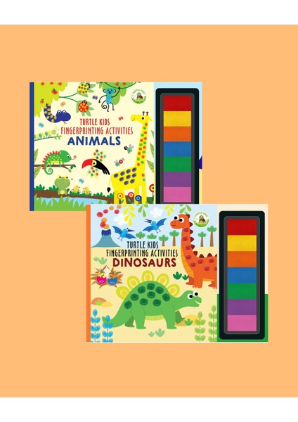 Fingerprint Activities Serisi 2'li ( Animals-Dinosaurs)