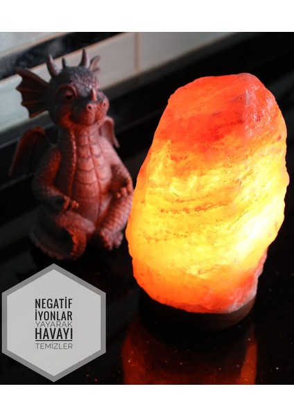 Turuncu Himalaya Tuz Kristal Lambası, Doğal Kaya Tuzu Gece Işığı fiyatları
