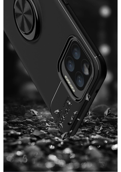 Oppo A73 Kılıf Range Yüzüklü Silikon - Mavi indirimleri