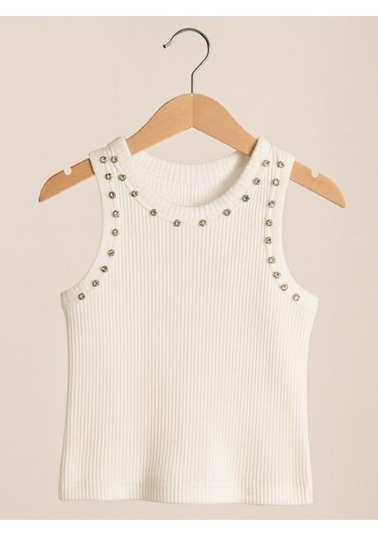 Kız Çocuk Taşlı Crop modelleri