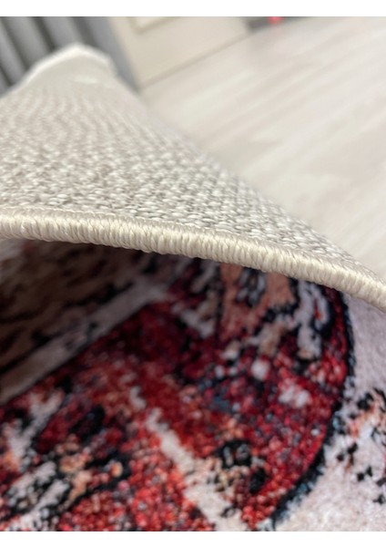 Kilim Motifli Saçaklı Klasik Kaymaz Taban Halı