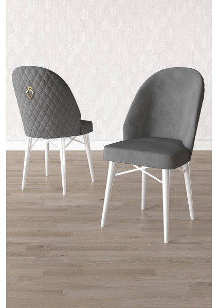Calvin Beyaz Mermer 80X132 Açılabilir Mdf Masa Yemek Odası Takımı, Mutfak Takımı 4 Adet Sandalye fırsatları
