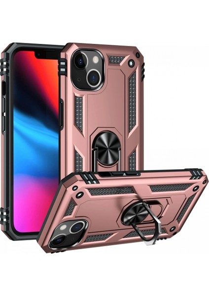 iPhone 14 Plus Kılıf Sofya Yüzüklü Silikon Kapak - Rose fiyatları