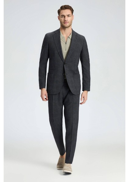 Keten-Yün Karışım Siyah Yazlık Blazer Ceket fiyatları