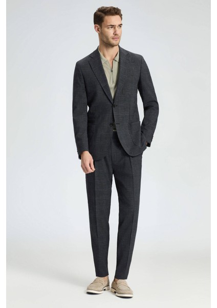 Keten-Yün Karışım Siyah Yazlık Blazer Ceket fırsatları