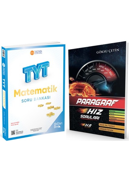 Üç Dört Beş Yayınları Tyt Matematik ile Hız ve Renk Paragraf Hız Soruları 2 Kitap Set