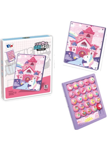Dijital Huarongdao Gümrükleme Oyunu Düşünme Geliştirme Çift Taraflı Sürgülü Push Puzzle 3D Labirent Puzzle Oyuncak (Yurt Dışından)
