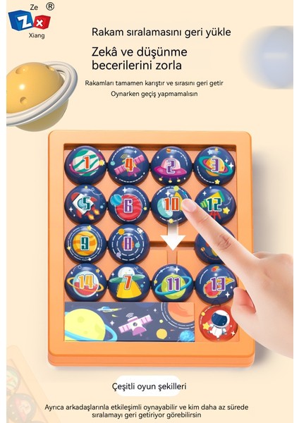 Dijital Huarongdao Gümrükleme Oyunu Düşünme Geliştirme Çift Taraflı Sürgülü Push Puzzle 3D Labirent Puzzle Oyuncak (Yurt Dışından) fiyatları