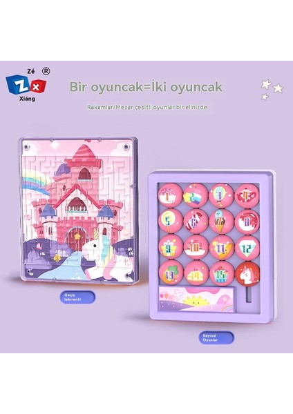 Dijital Huarongdao Gümrükleme Oyunu Düşünme Geliştirme Çift Taraflı Sürgülü Push Puzzle 3D Labirent Puzzle Oyuncak (Yurt Dışından) fırsatları