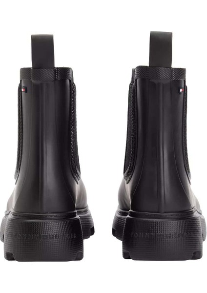 Kadın Warm Lining Chelsea Yağmur Botu - Siyah fırsatları