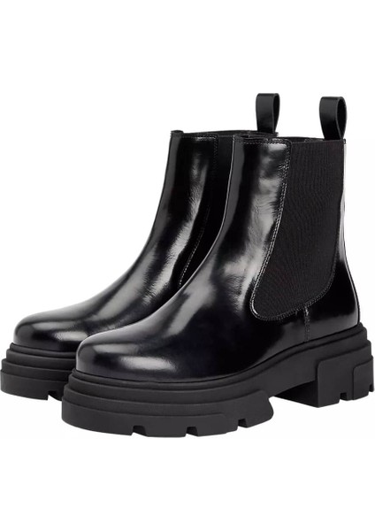 Kadın Kalın Tabanlı Chelsea Bot - Siyah