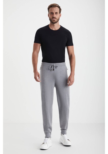 Açık Gri Merino Yün Activewear Triko Pantolon fiyatları