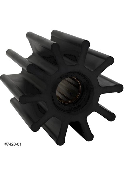 7420-01 Jmp Marine Flexible Impeller (Replaces Jabsco 31130-0061, Yanmar 119593-42200)