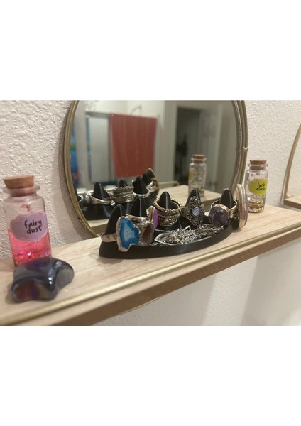 Siyah Yüzük ve Takı Organizeri, Şık ve Pratik Saklama Çözümü